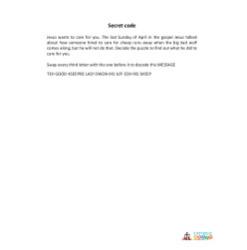 What Jesus did For You at Easter - Scramble